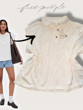 Free People Keep on Polo Top NWT
